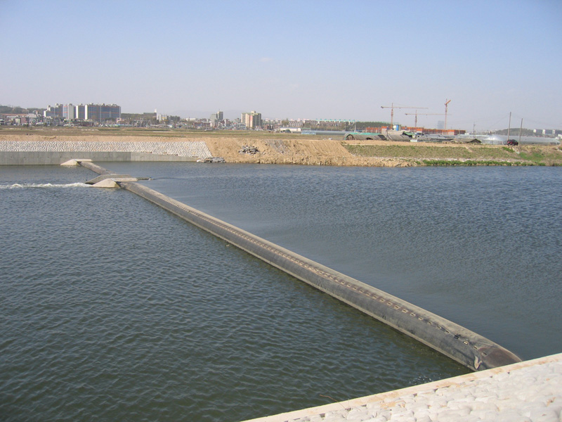좋은 가격 공기 팽창식 고무 강물 댐을 가진 수자원 관리 프로젝트 